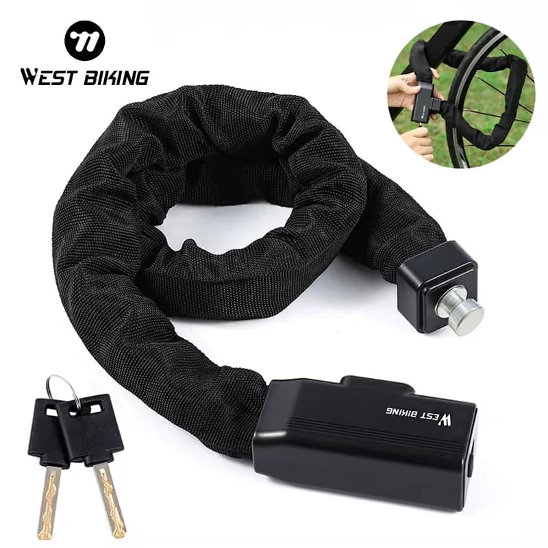 שרשרת פלדה מנגן - הקלאסיקה הבלתי שבירה שרשרת פלדה מנגן 12 מ"מ - מנעול אופניים כבד ועמיד לשליחי Wolt. הגנה מקסימלית מפני גניבות.