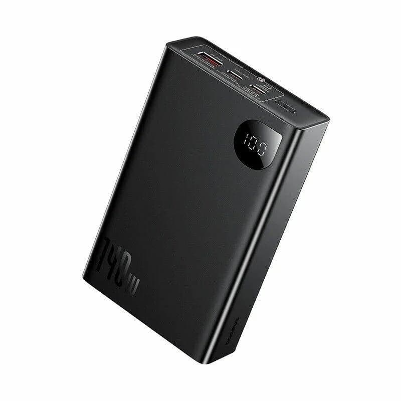 Baseus 140W Power Bank - סוללת גיבוי עם 3 יציאות Baseus 140W 24000mAh Power Bank - סוללת גיבוי 3 יציאות לשליחי Wolt. מושלמת לטעינת כמה מכשירים במקביל.